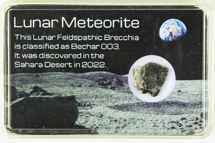 Polished Lunar Meteorite Slice ( g) - Bechar #285287